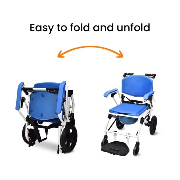 Foldable Wheelchair Commode - Image 2