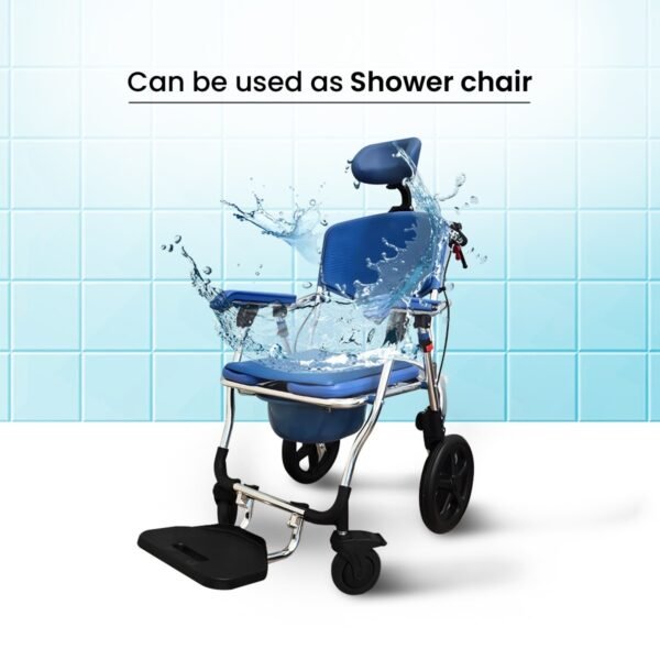 Foldable Wheelchair Commode - Image 4