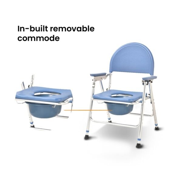 Foldable Commode Chair - Image 4