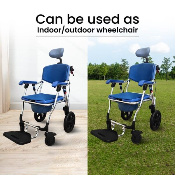 Foldable Wheelchair Commode - Image 5