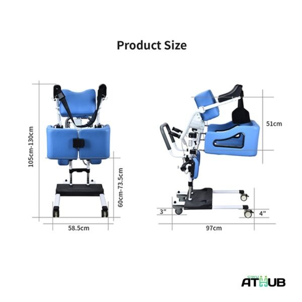 Powered Patient Lifter with Armrest Seat - Image 9