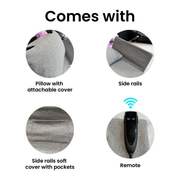 Portable Power Backrest With Side Rails - Image 3