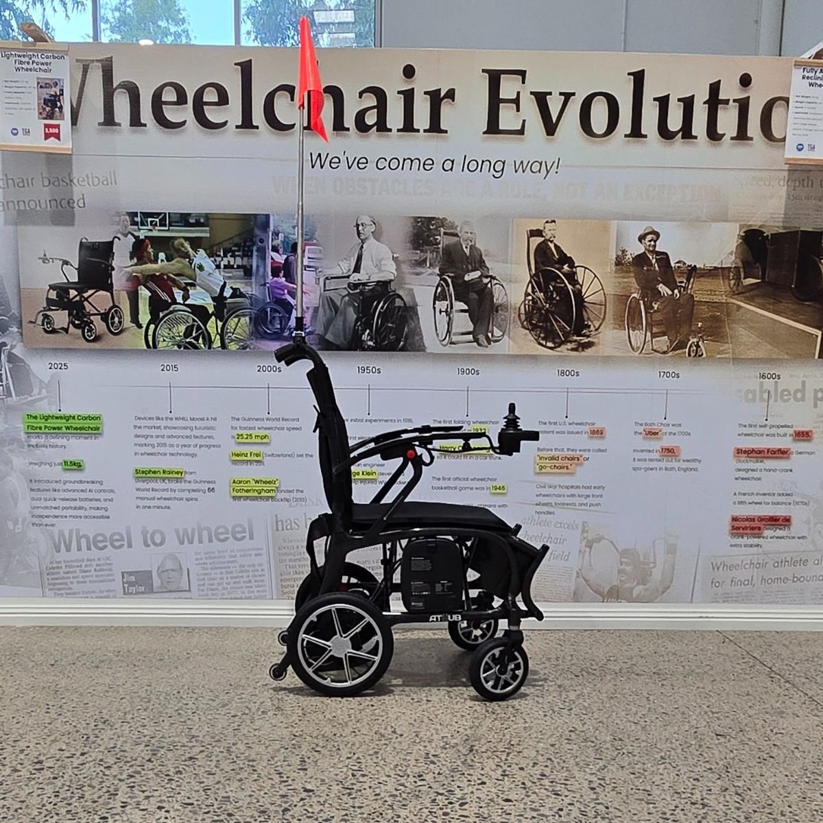 Mobility scooter Flag