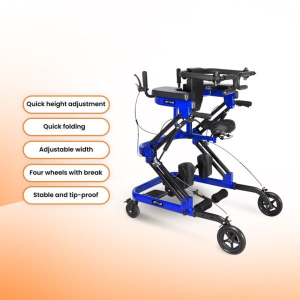 Multi-Functional Adult Gait Trainer Walker - Image 2