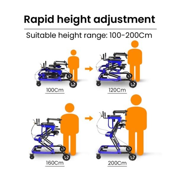 Multi-Functional Adult Gait Trainer Walker - Image 3