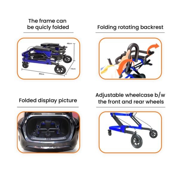 Multi-Functional Adult Gait Trainer Walker - Image 5