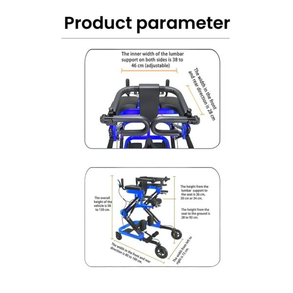 Multi-Functional Adult Gait Trainer Walker - Image 7