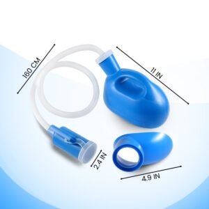 2L Portable Urinal Bottle | Reusable Travel Urine Bottle with 160cm Hose, Male & Female Funnel for Home, Car & Medical Use